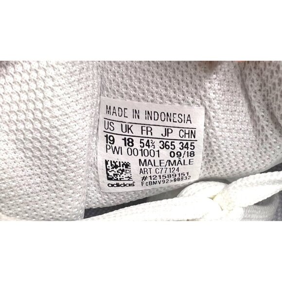 Adidas Superstar Mens White & Black Sneakers Size 19 - Picture 5 of 6